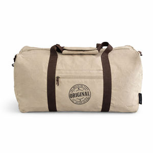 Beige Oversized Travel Duffle Bag for All
